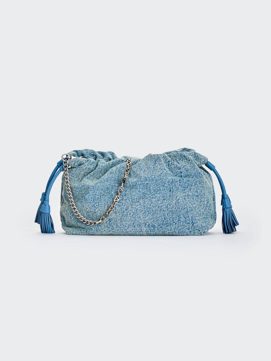 Vicolo Borsa Tassel Denim