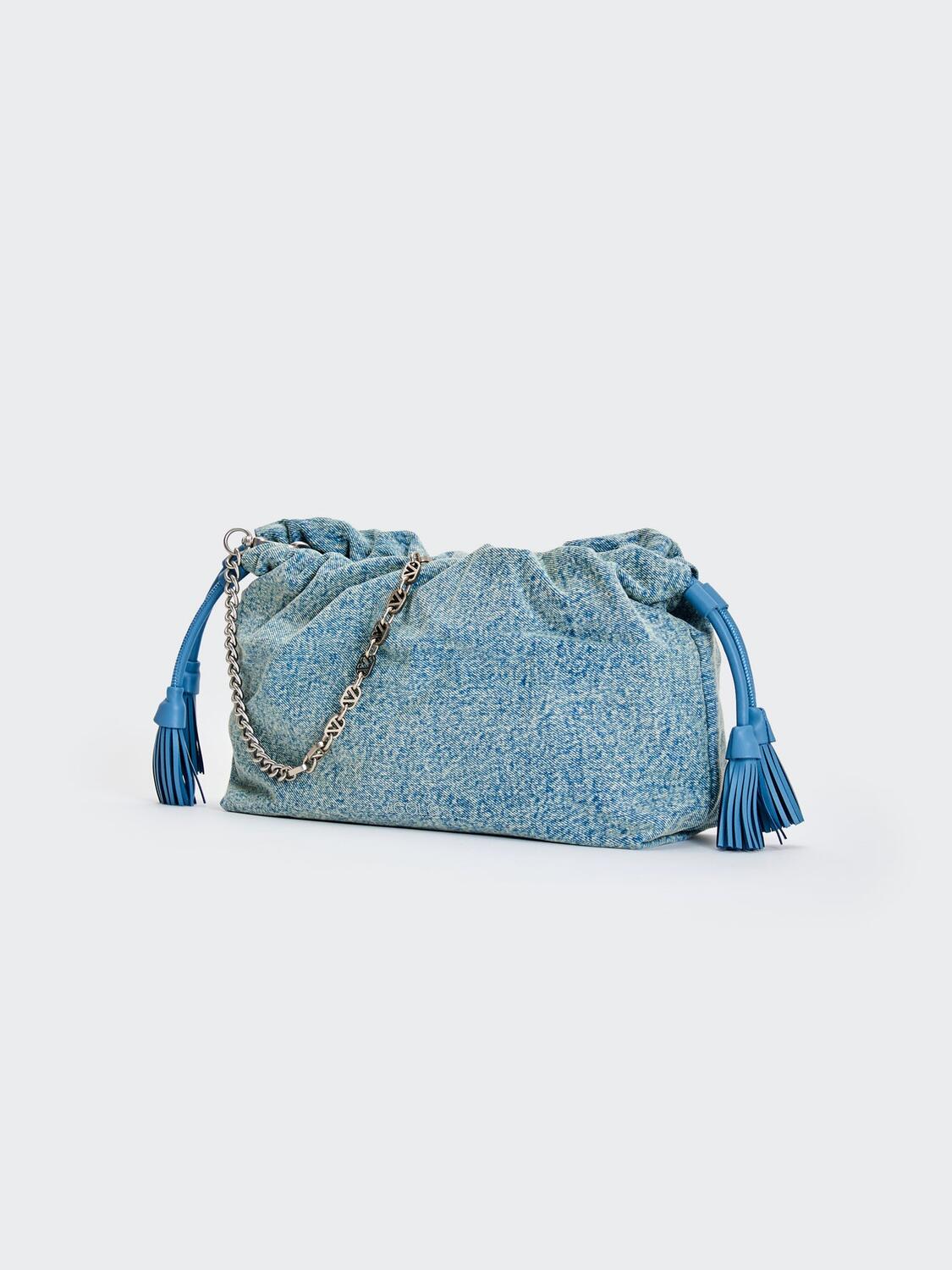 Vicolo Borsa Tassel Denim