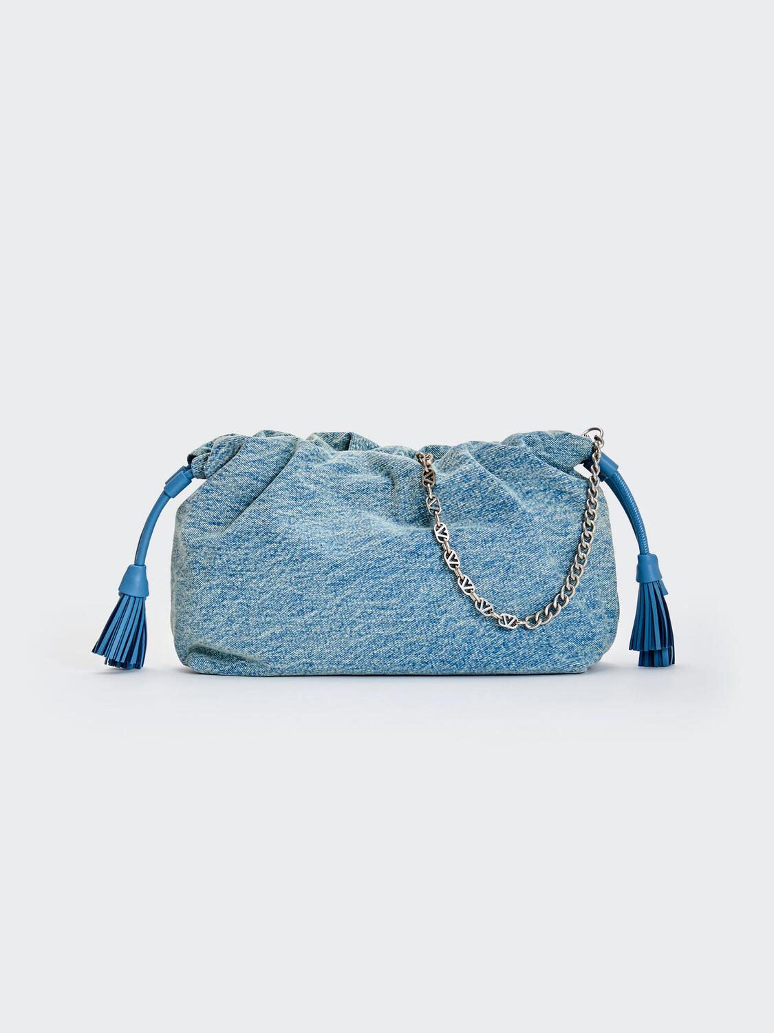 Vicolo Borsa Tassel Denim