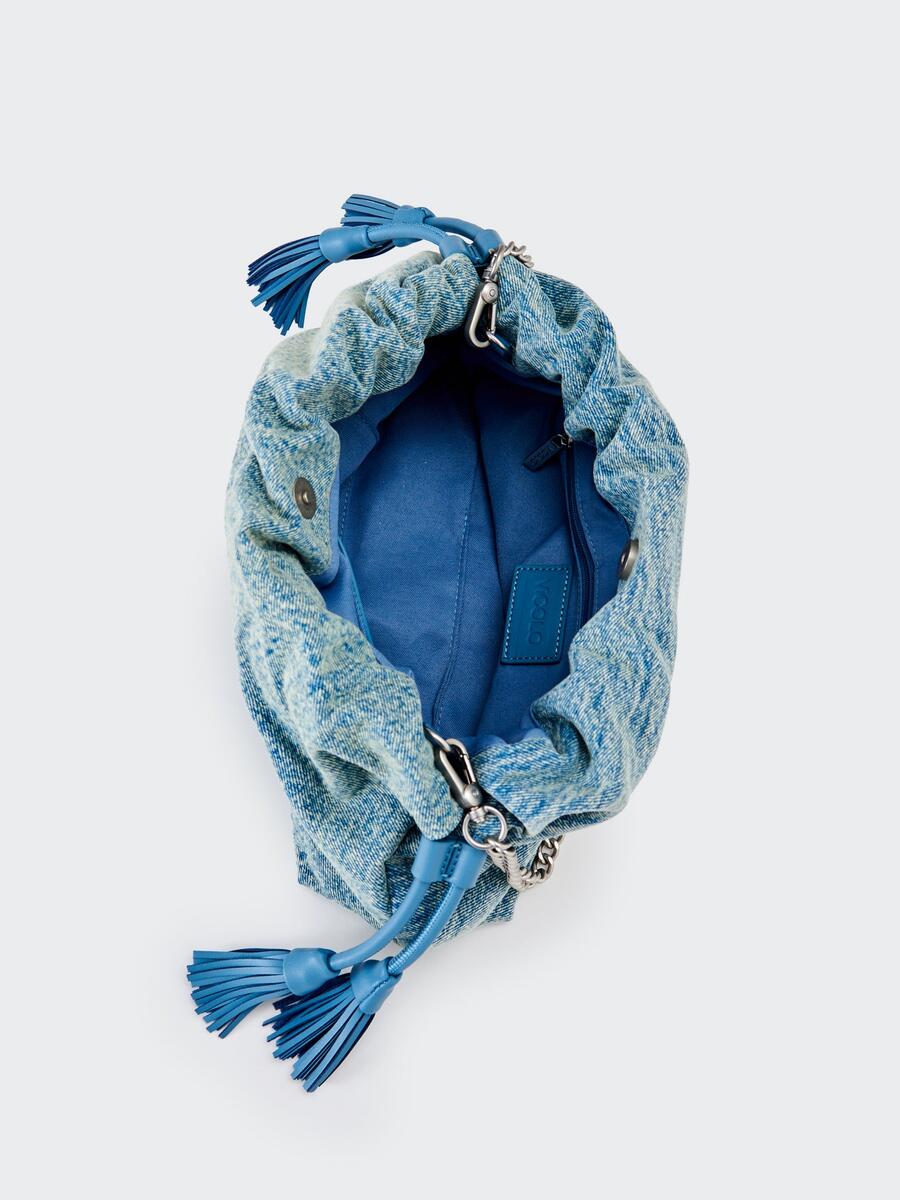 Vicolo Borsa Tassel Denim