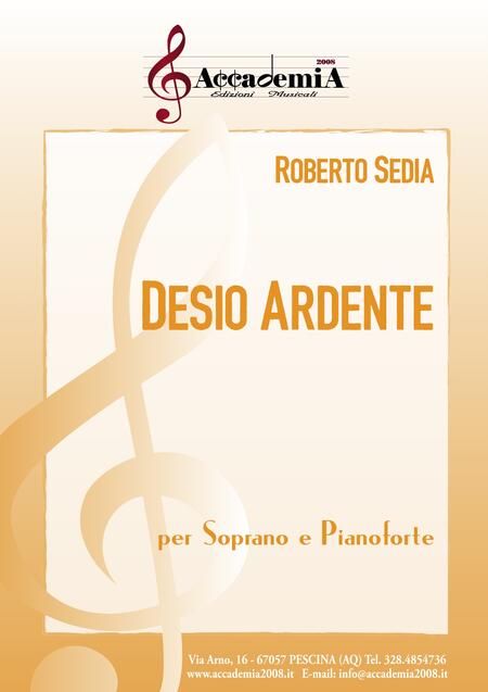DESIO ARDENTE (Soprano e Pianoforte) - Roberto Sedia
