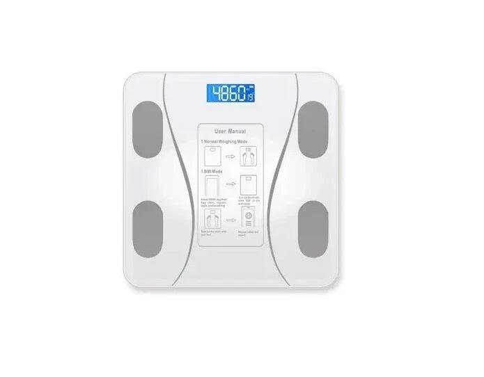 Bilancia digitale smart vetro temperato display LCD e con connessione Bluetooth