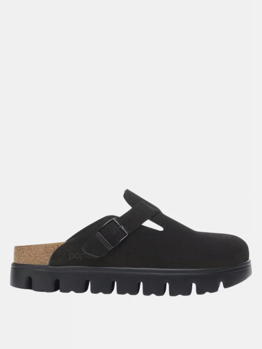 Birkenstock Papillo Boston Chuncky Suede Nero
