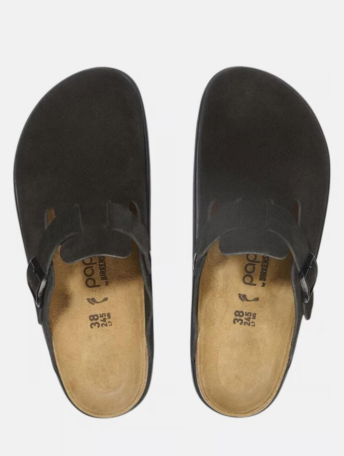Birkenstock Papillo Boston Chuncky Suede Nero