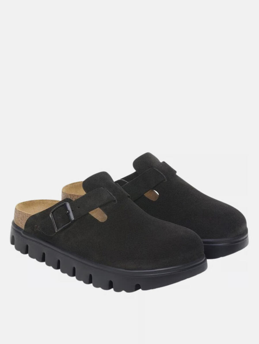 Birkenstock Papillo Boston Chuncky Suede Nero