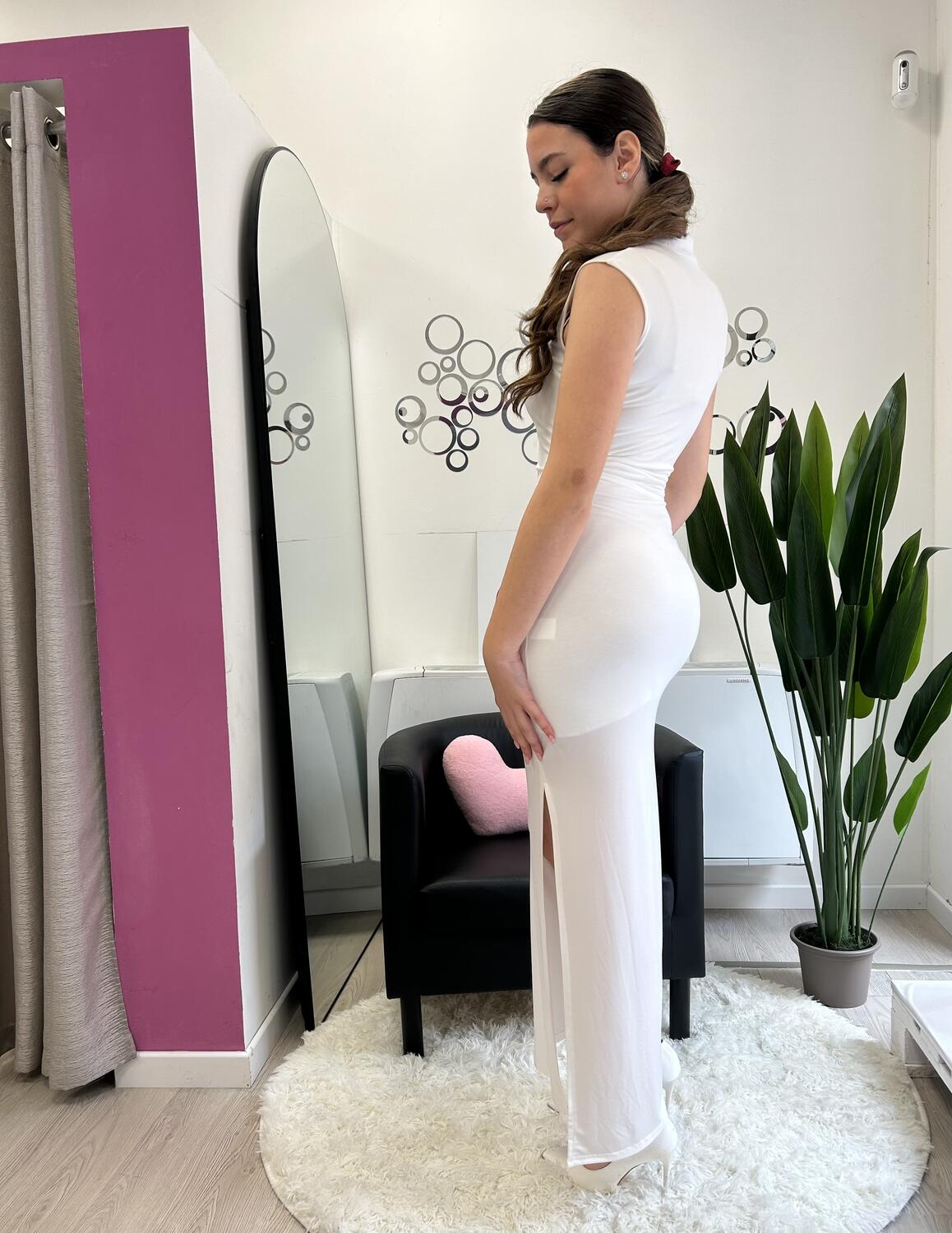 NOVITÀ Abito lungo collo alla coreana