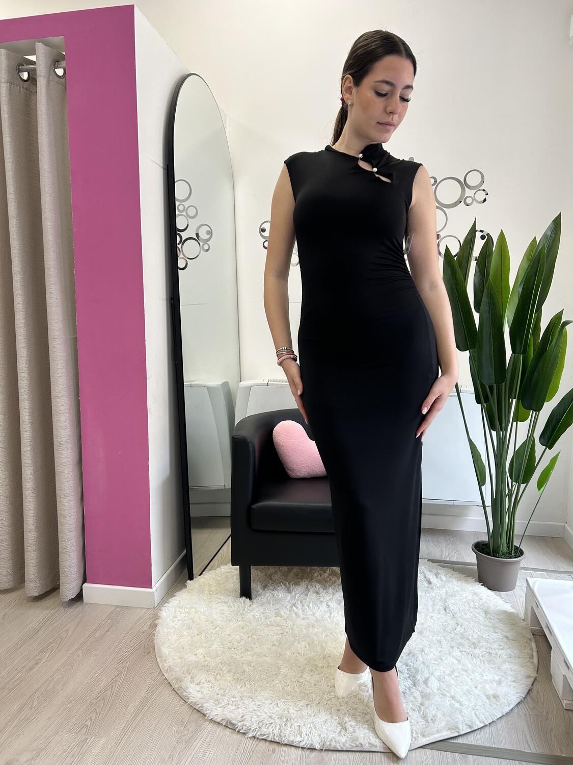 NOVITÀ Abito lungo collo alla coreana