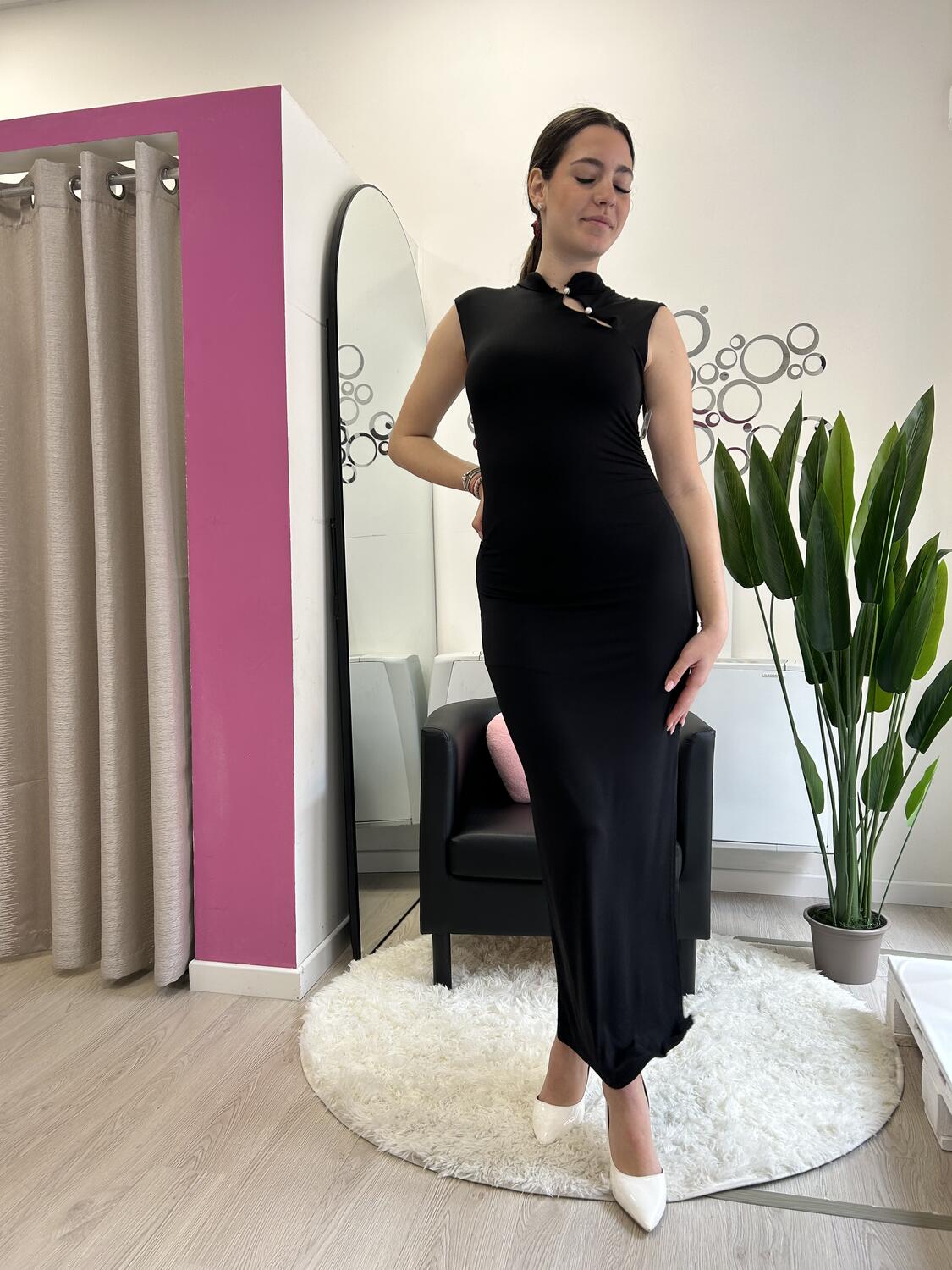 NOVITÀ Abito lungo collo alla coreana