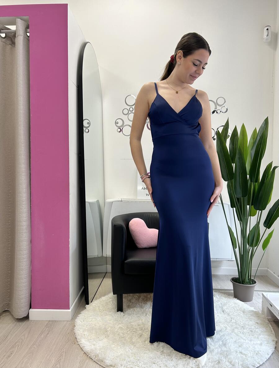 NOVITÀ Abito lungo a sirena schiena nuda