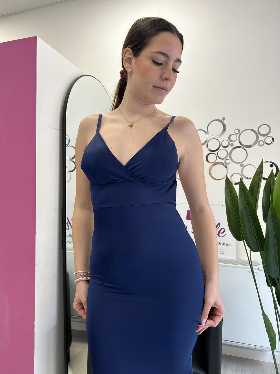 NOVITÀ Abito lungo a sirena schiena nuda