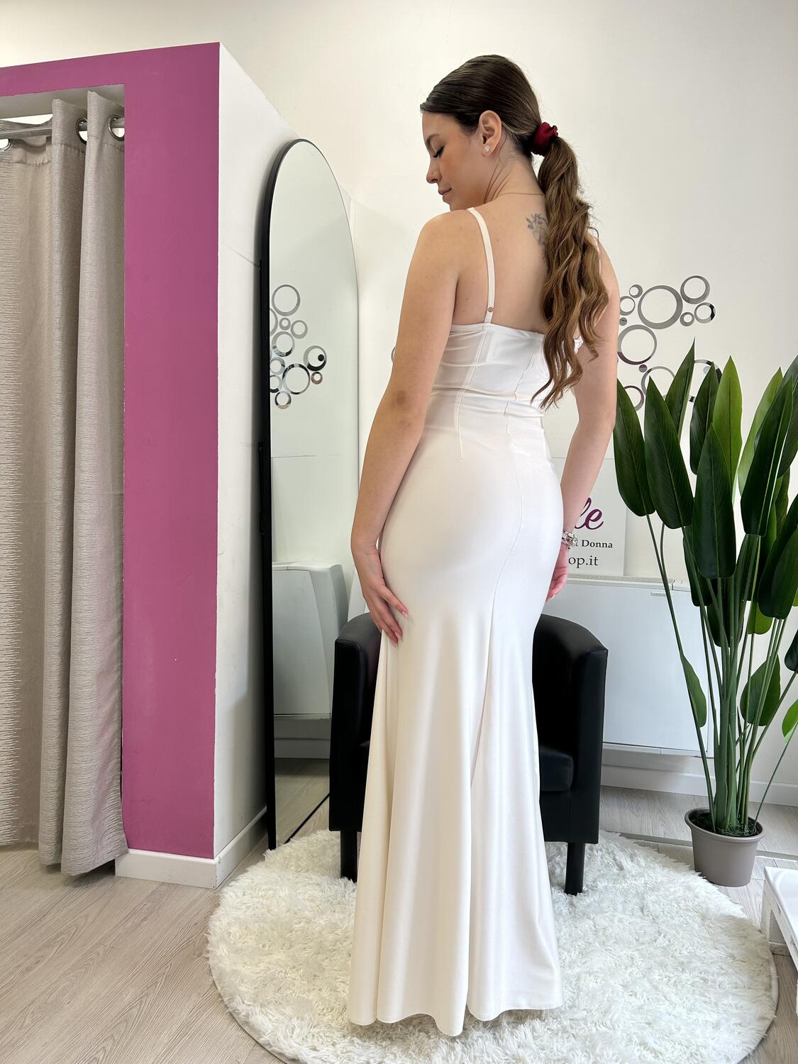 NOVITÀ Abito lungo con effetto corsetto