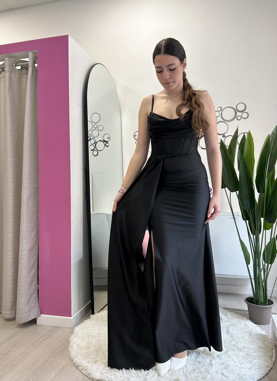 NOVITÀ Abito lungo con effetto corsetto