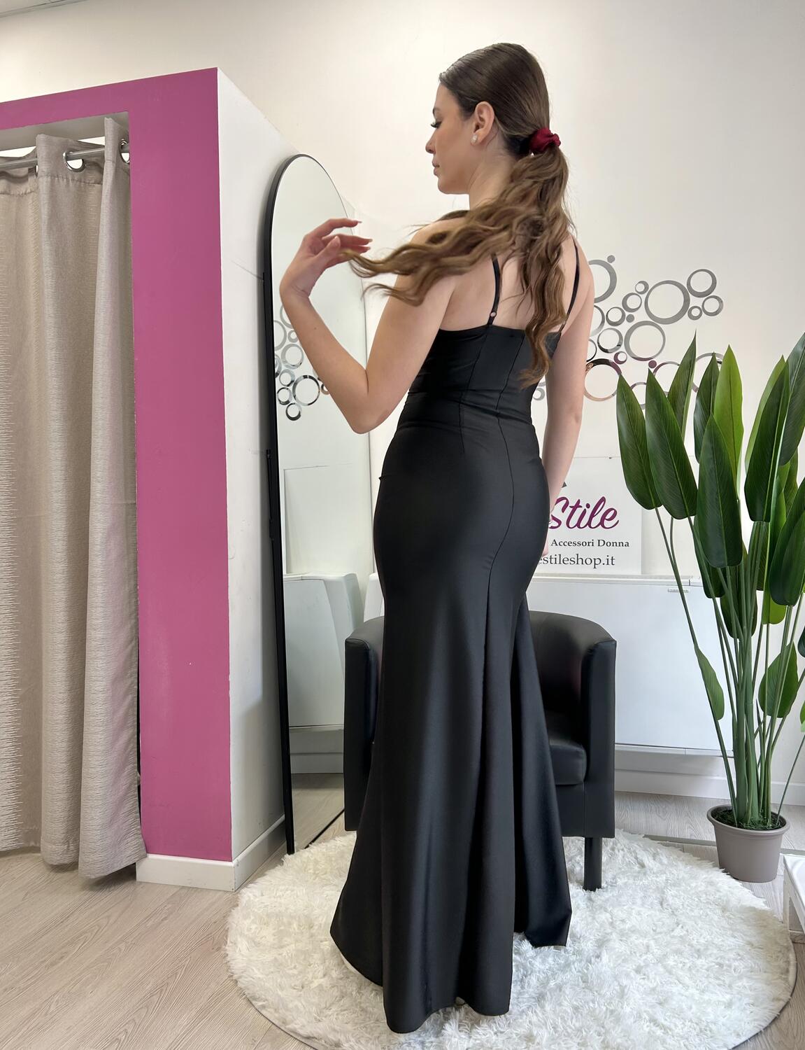 NOVITÀ Abito lungo con effetto corsetto