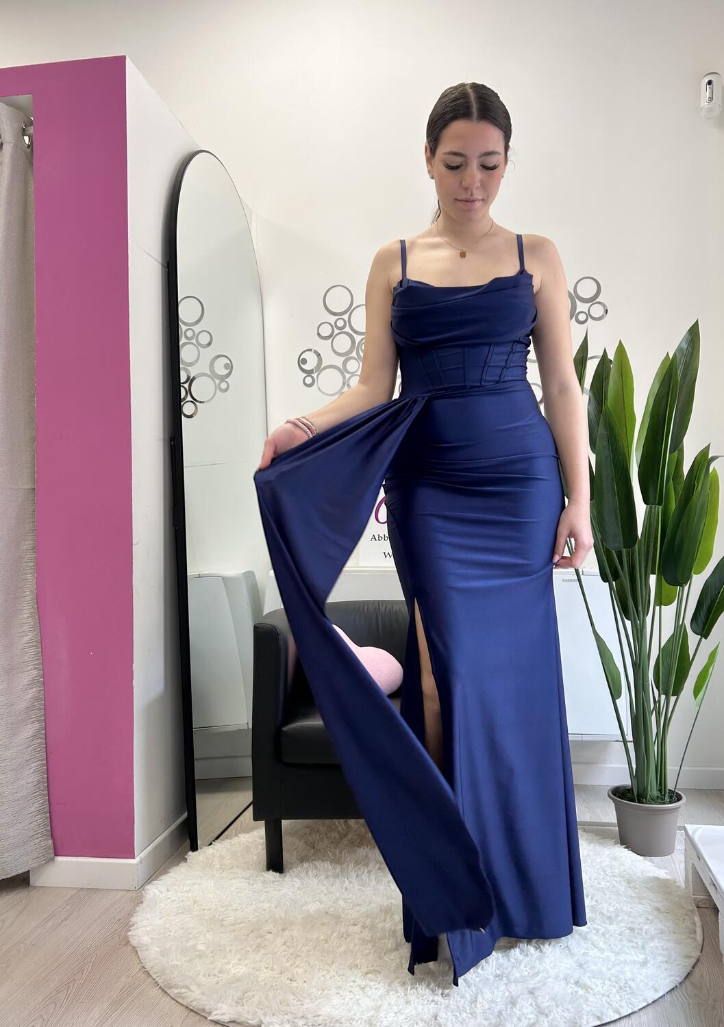 NOVITÀ Abito lungo con effetto corsetto