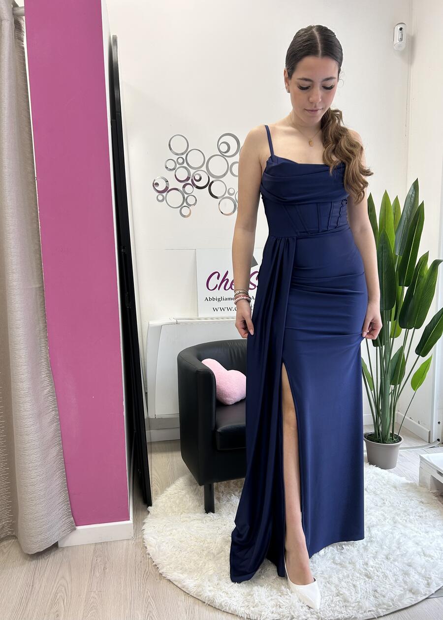 NOVITÀ Abito lungo con effetto corsetto