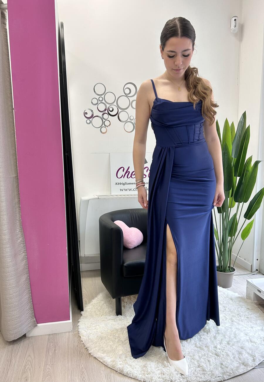 NOVITÀ Abito lungo con effetto corsetto