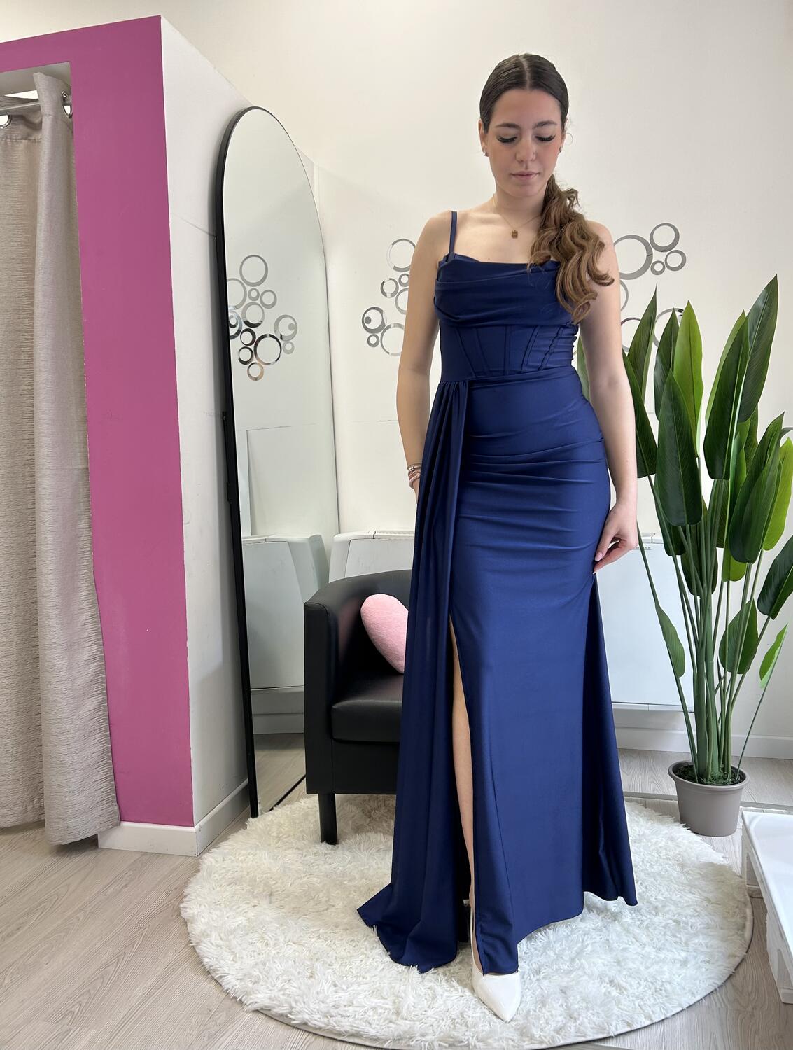 NOVITÀ Abito lungo con effetto corsetto