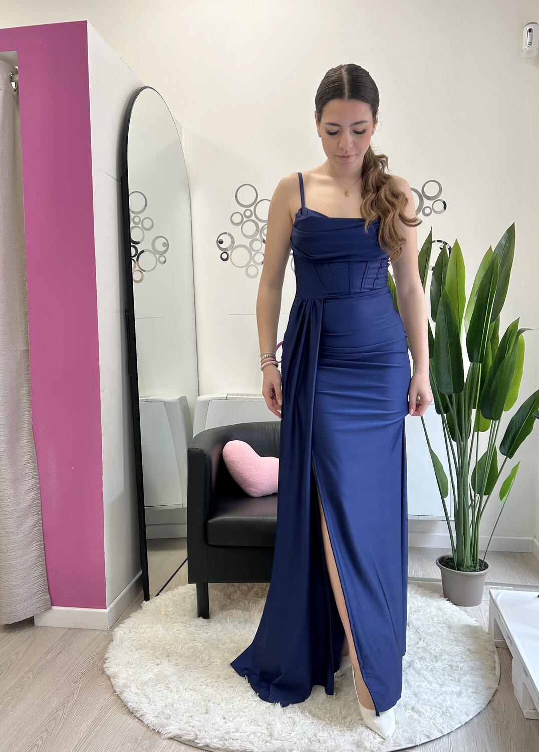 NOVITÀ Abito lungo con effetto corsetto