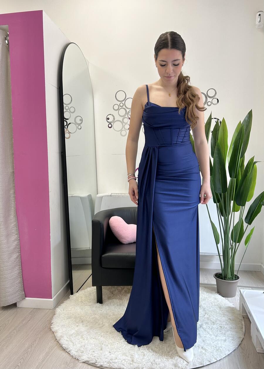 NOVITÀ Abito lungo con effetto corsetto