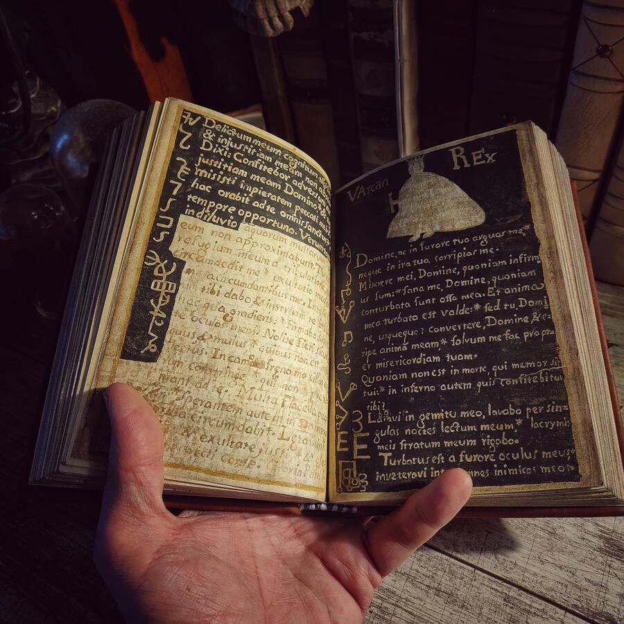 CLAVICULA SALOMONIS - Manoscritto in 3 Libri Clavicula Solomonis and Heptameron