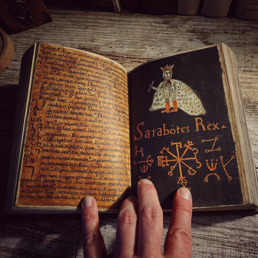 CLAVICULA SALOMONIS - Manoscritto in 3 Libri Clavicula Solomonis and Heptameron