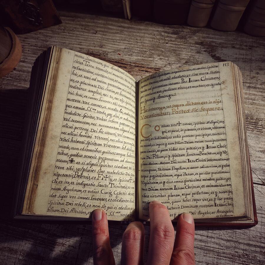 CLAVICULA SALOMONIS - Manoscritto in 3 Libri Clavicula Solomonis and Heptameron