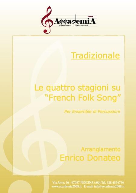 LE QUATTRO STAGIONI SU "FRENCH FOLK SONG" (Percussioni) - Enrico Donateo