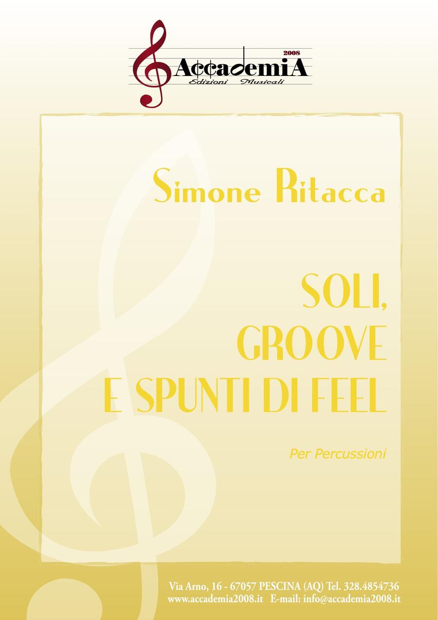 SOLI, GROOVE E SPUNTI DI FEEL (Percussioni) - Simone Ritacca
