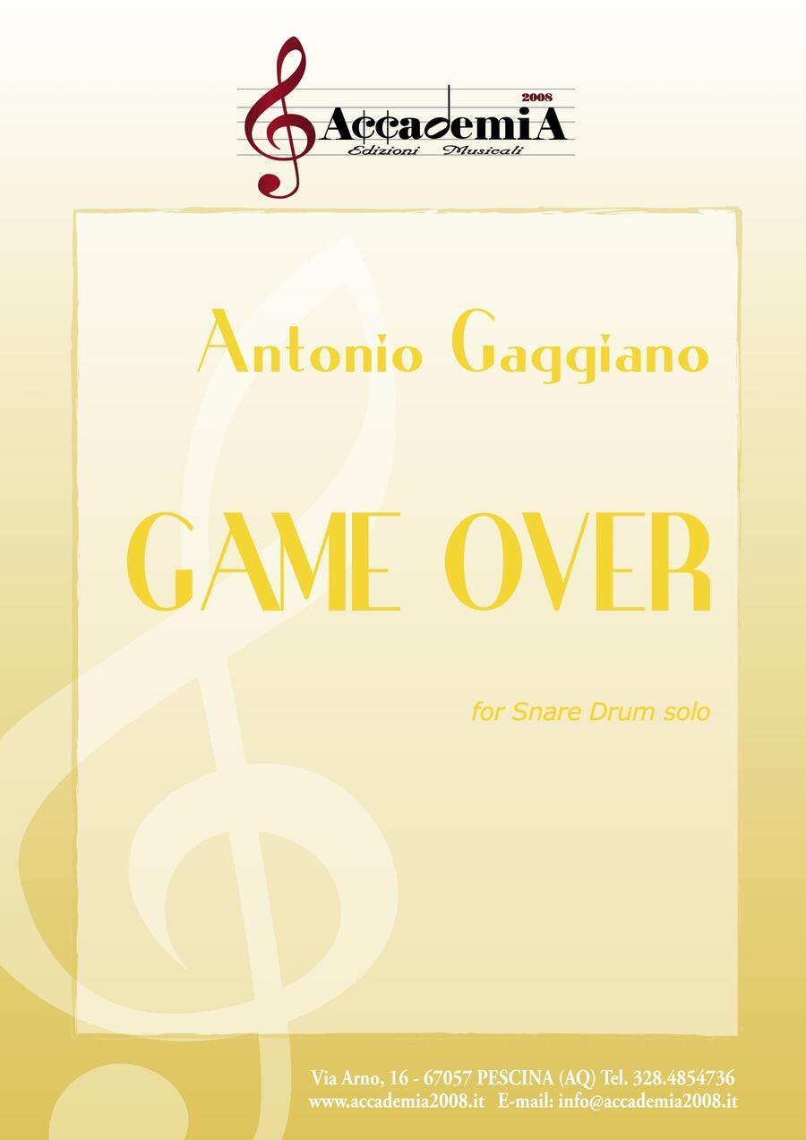 GAME OVER (Snare Drum) - Antonio Gaggiano 