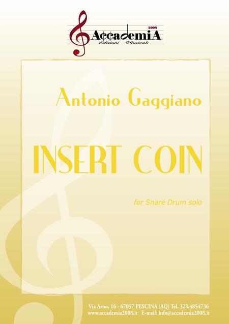 INSERT COIN (Snare Drum) - Antonio Gaggiano 