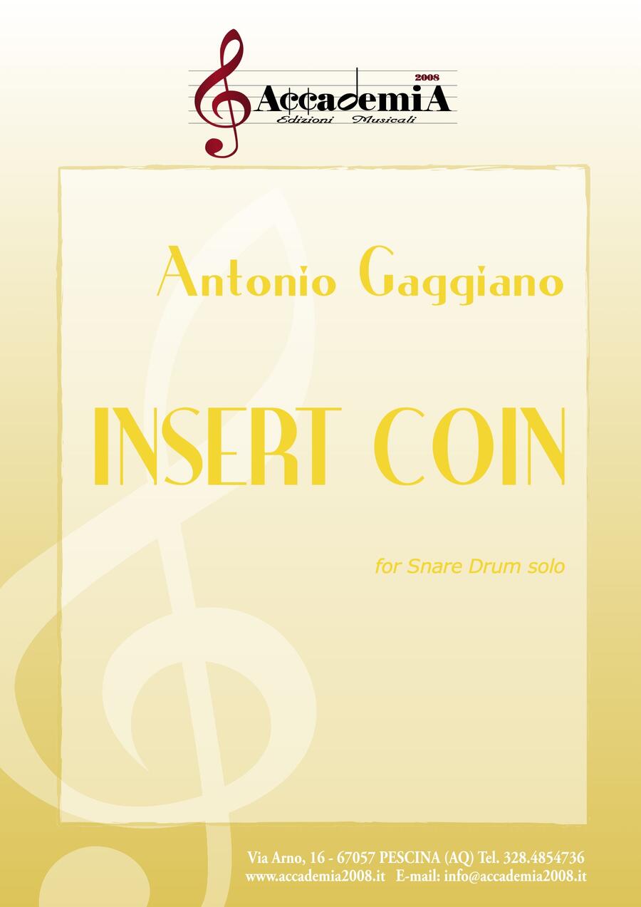 INSERT COIN (Snare Drum) - Antonio Gaggiano 