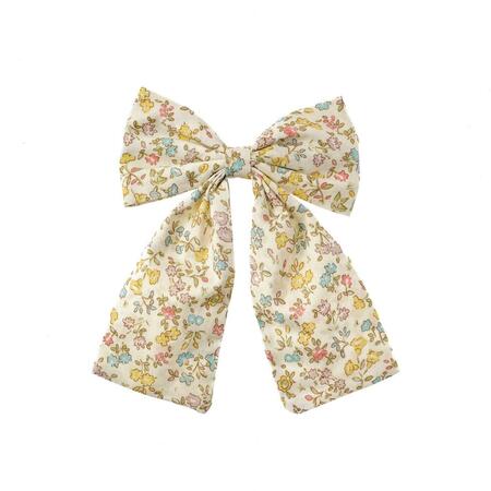 Petal Long Bow Clip – Fermaglio Fiocco Lungo in Stampa Petal – Rockahula Kids