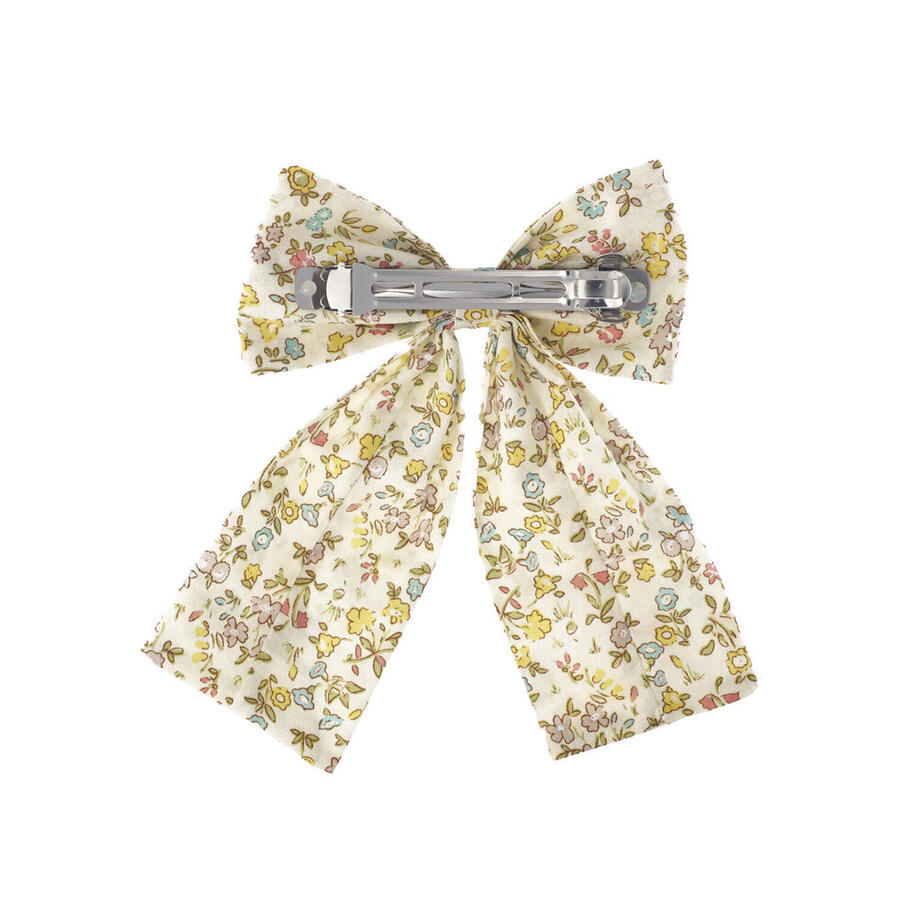 Petal Long Bow Clip – Fermaglio Fiocco Lungo in Stampa Petal – Rockahula Kids