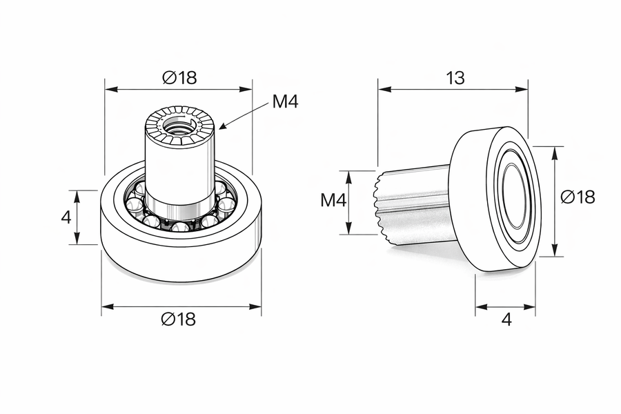 R400/101 - 18 CC Friges M4 - Kit 2 pezzi
