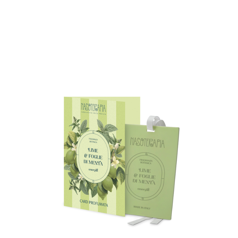 Nasoterapia - Lime & Foglie di Menta Card profumata singola