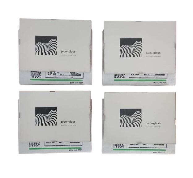 Pico-Glass 13x18 – Set 4 Cornici Professionali con Vetro Antiriflesso (Vintage Stock)