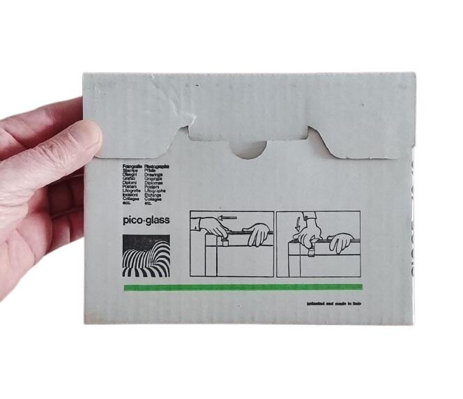 Pico-Glass 13x18 – Set 4 Cornici Professionali con Vetro Antiriflesso (Vintage Stock)