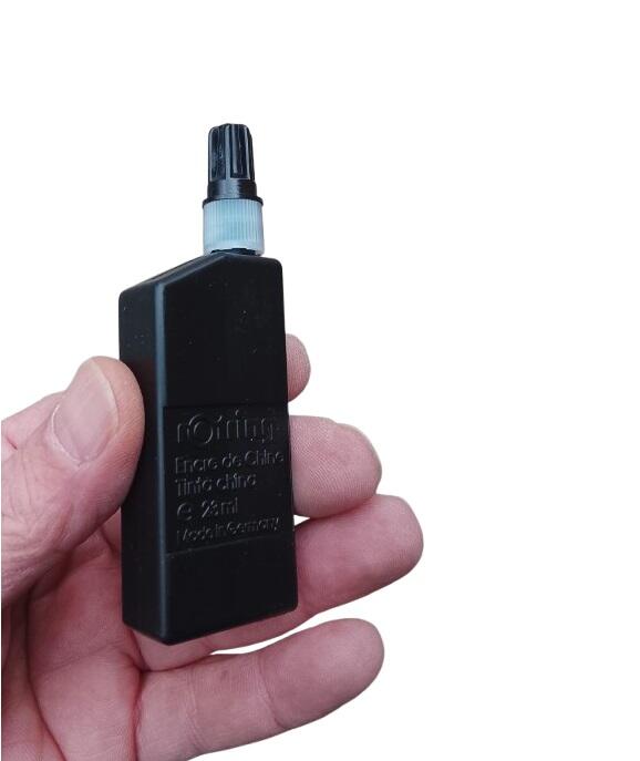 Inchiostro di China Rotring Nero 23ml Professionale per Disegno Tecnico e Calligrafia