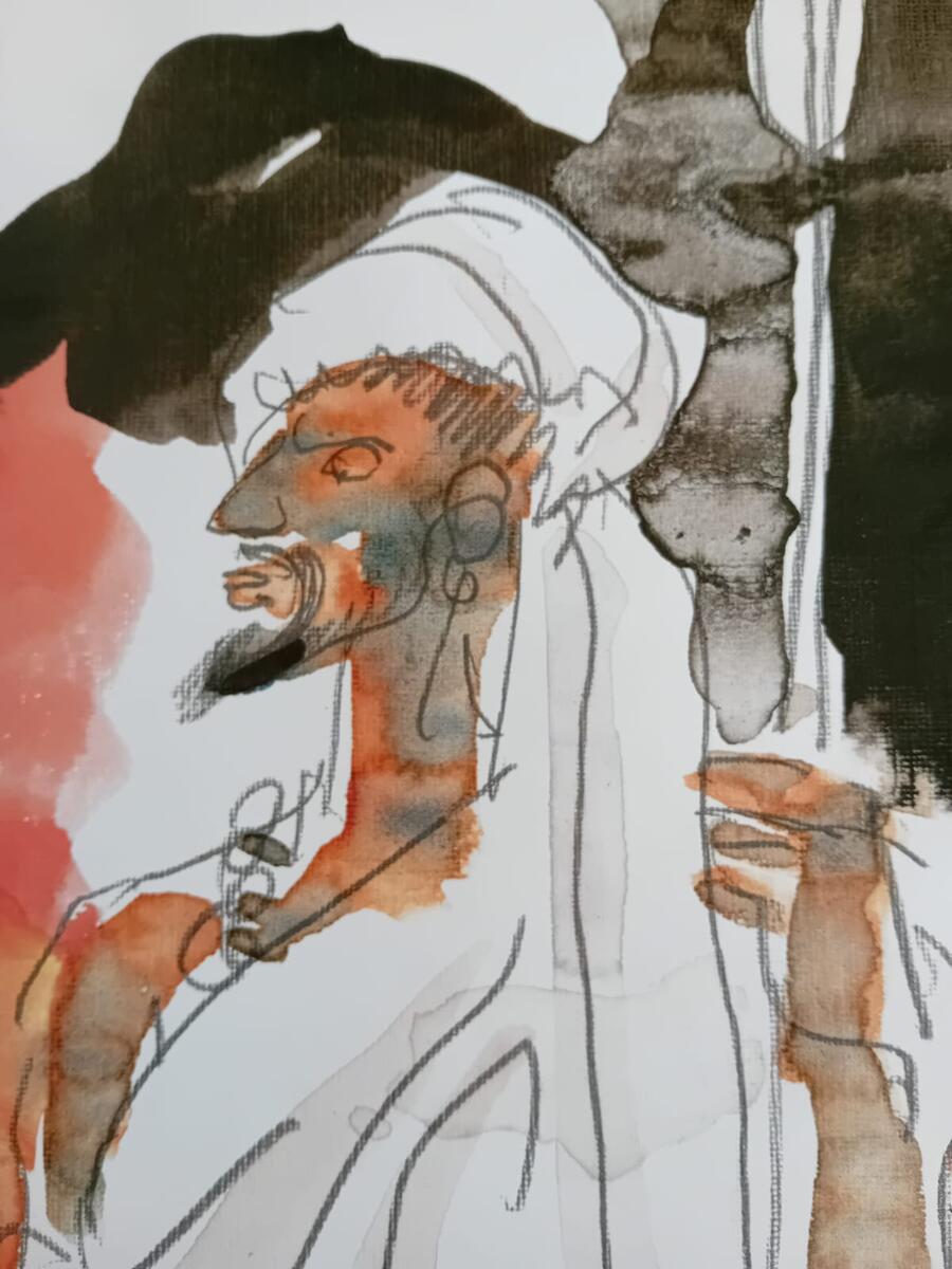 Poster Gli Scorpioni del Deserto Originale 1997 - Hugo Pratt Brise de Mer 