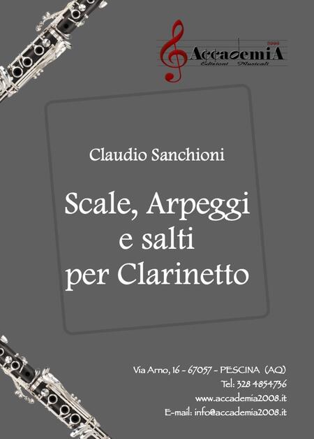 SCALE ARPEGGI E SALTI (Metodo per Clarinetto) - Claudio Sanchioni