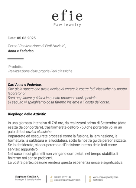 Fedi d’Amore - Anna e Federico