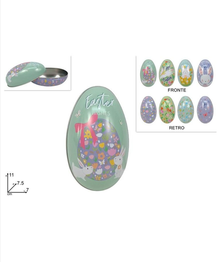 UOVA IN LATTA DA 11 cm
 [Conf.da 12 pezzi]