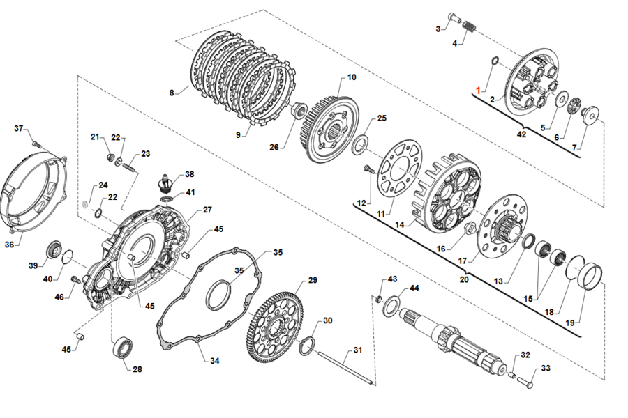 GOMMINO PARASTRAPPI FRIZIONE TM KZ-R3, KZ-R2, KZ-R1