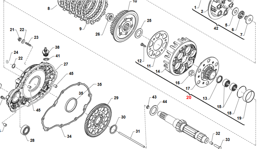 MOZZO COPPIA PRIMARIA CAMPANA TM KZ-R3