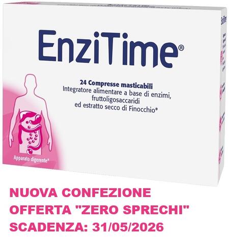 Enzitime - Integratore - Favorisce la funzione digestiva - 24 Compr. ►OFFERTA ZERO-SPRECHI◄