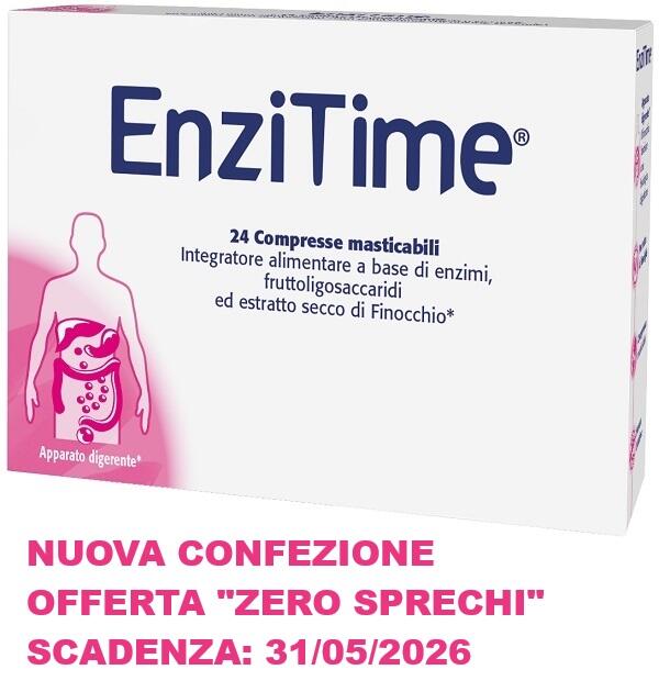 Enzitime - Integratore - Favorisce la funzione digestiva - 24 Compr. ►OFFERTA ZERO-SPRECHI◄