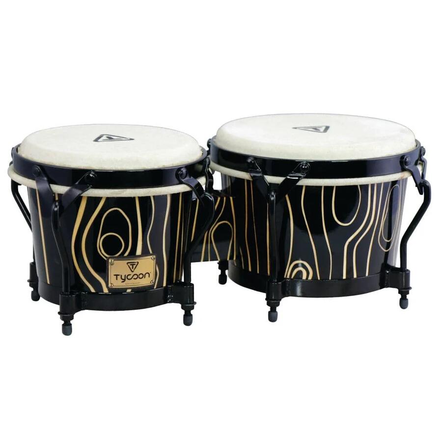 TYCOON SET BONGOS 7" + 8 ½" SUPREMO SE HW BLACK STB-BS-CY