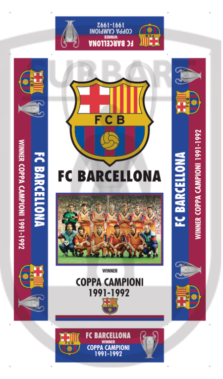 SCATOLA PERSONALIZZATA BARCELLONA 1991-92