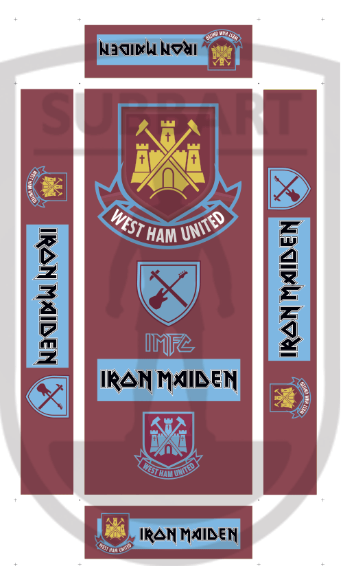 SCATOLA PERSONALIZZATA WEST HAM IRON MAIDEN