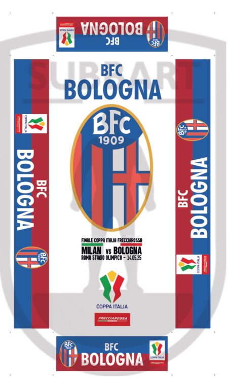 SCATOLA PERSONALIZZATA BOLOGNA FINALE COPPA ITALIA 2024-25